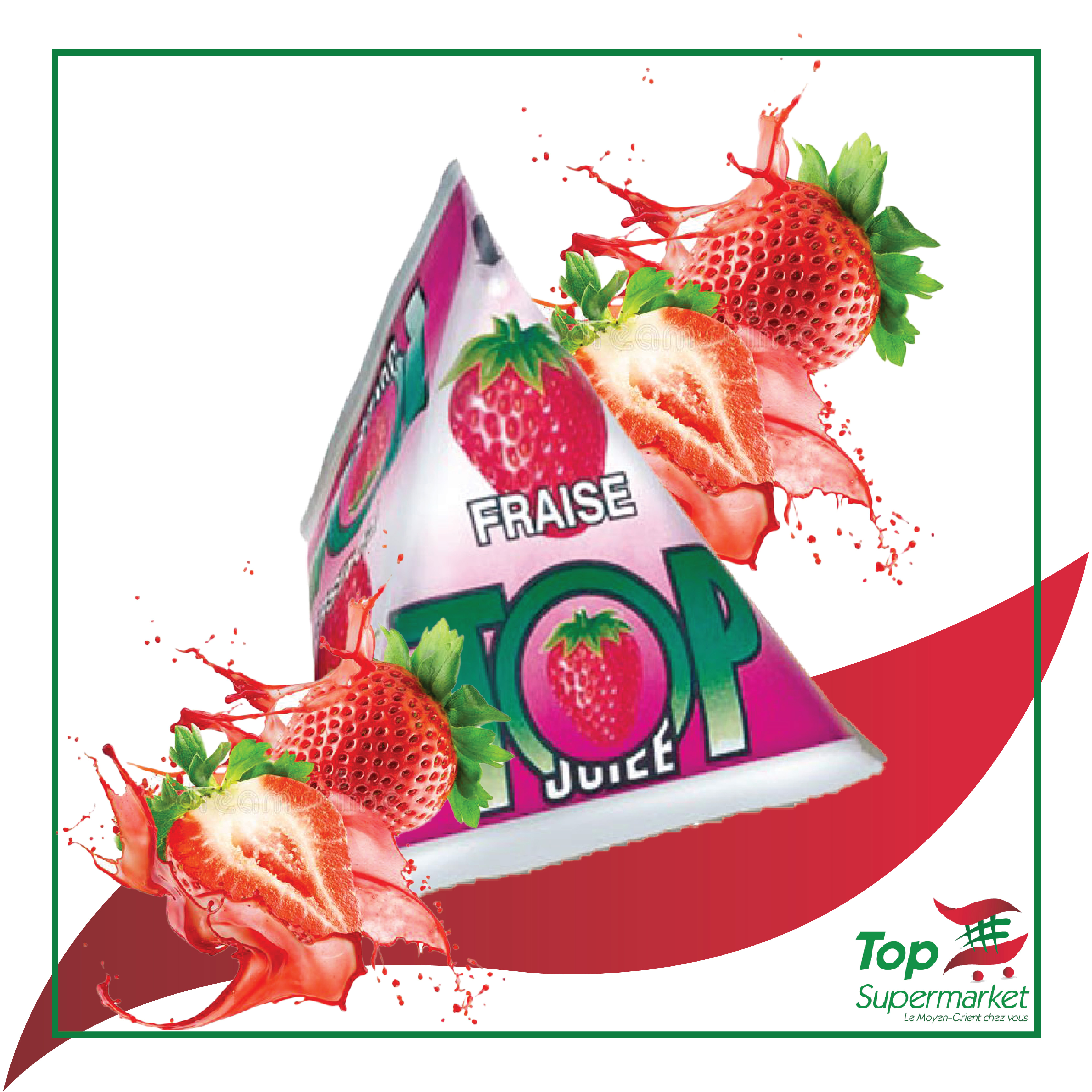 Top Jus fraise 21x180ml